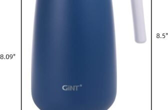 GiNT 54Oz/1.6L Thermal Coffee Carafe Wide Mouth - Double Wall Vacuum Insulated Stainless Steel Beverage Dispenser with Safety Lock discount
